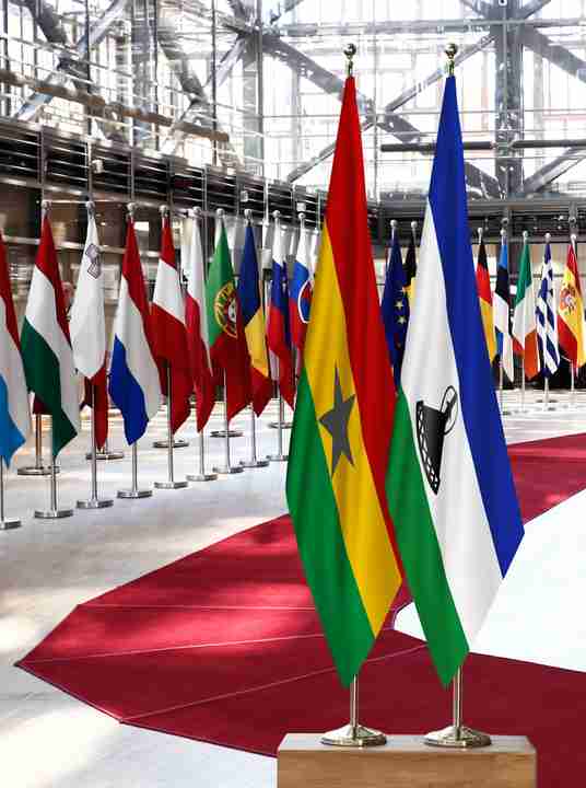 Ghana Lesotho Flags