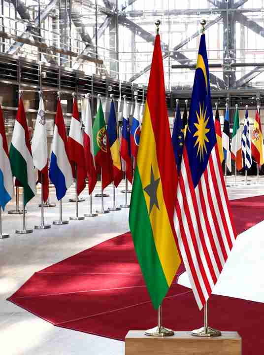 Ghana Malaysia Flags