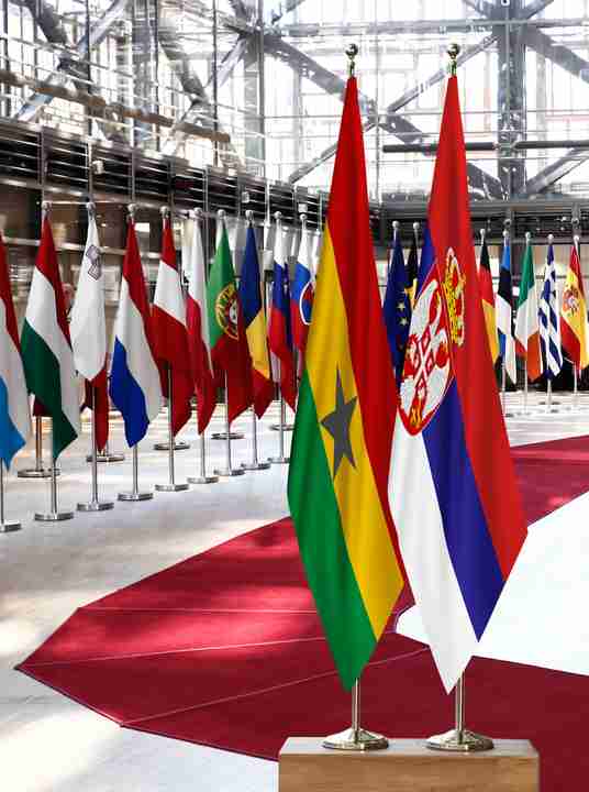 Ghana Serbia Flags