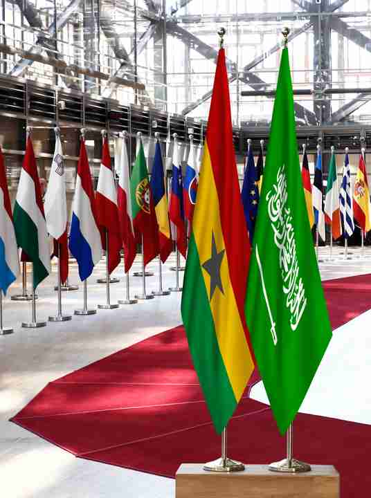 Ghana Saudi Arabia Flags
