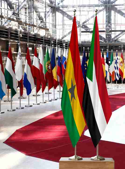 Ghana Sudan Flags
