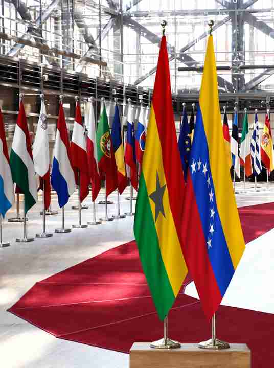 Ghana Venezuela Flags