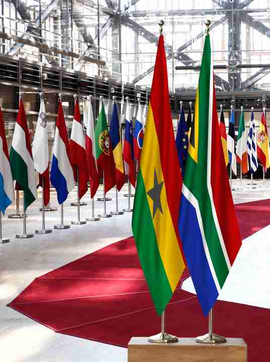 Ghana South Africa Flags