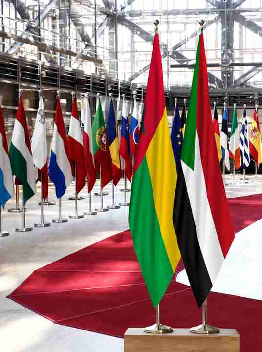 Guinea Bissau Sudan Flags