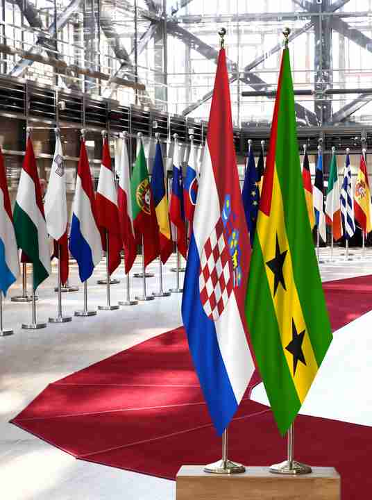 Croatia Sao Tome and Principe Flags