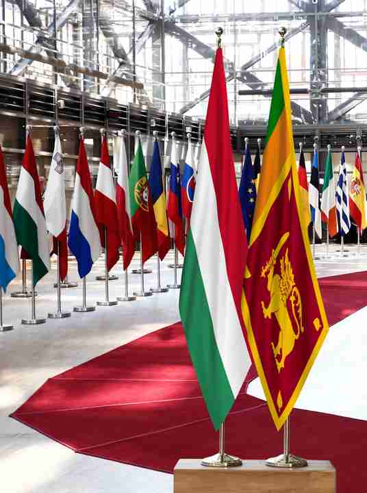Hungary Sri Lanka Flags