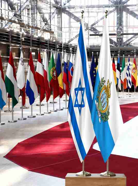 Israel San Marino Flags