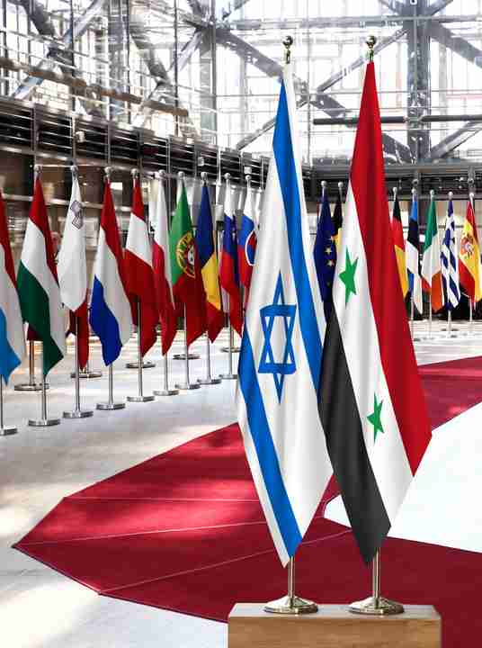 Israel Syria Flags
