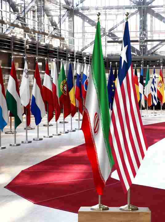 Iran Liberia Flags