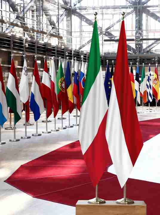 Italy Monaco Flags