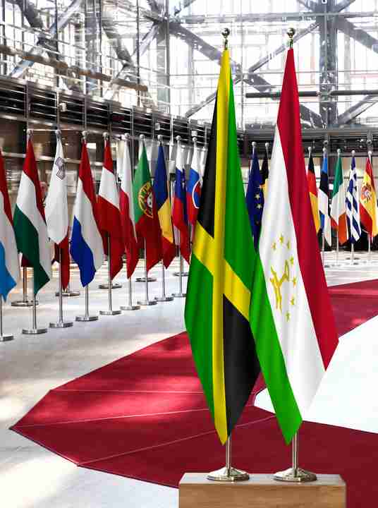 Jamaica Tajikistan Flags