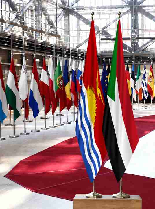 Kiribati Sudan Flags