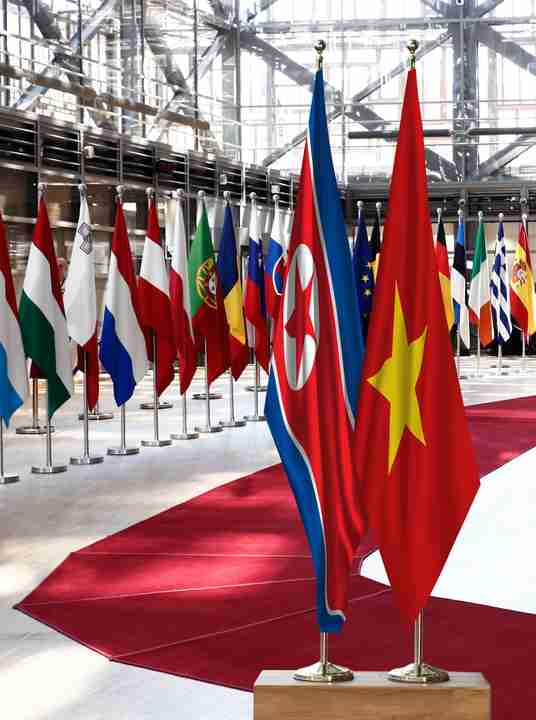 North Korea Viet Nam Flags