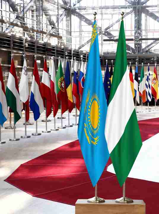 Kazakhstan Nigeria Flags