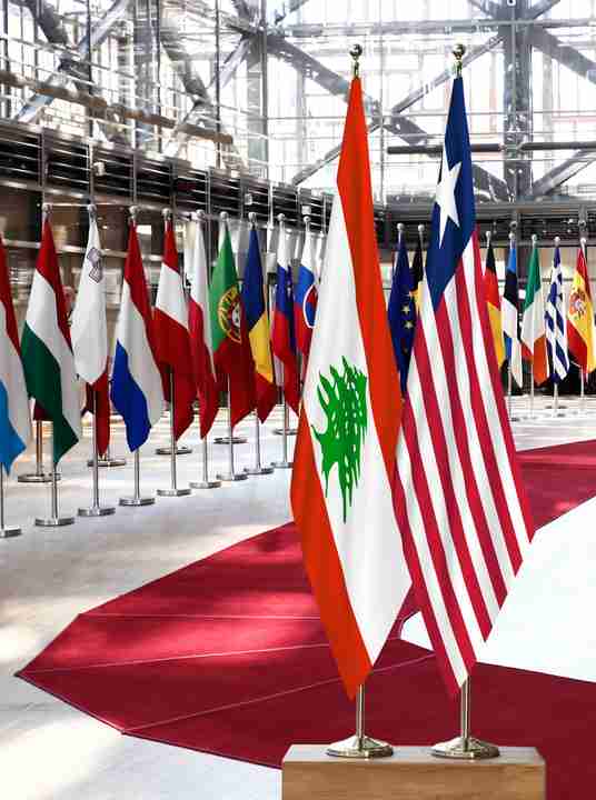 Lebanon Liberia Flags