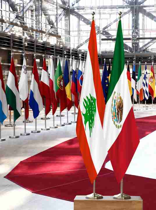 Lebanon Mexico Flags