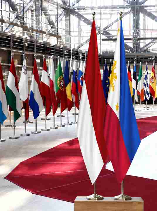 Monaco Philippines Flags