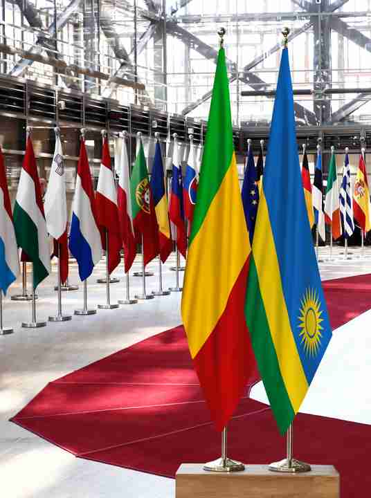 Mali Rwanda Flags