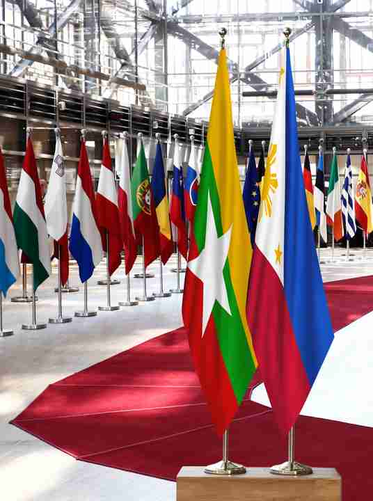 Myanmar Philippines Flags