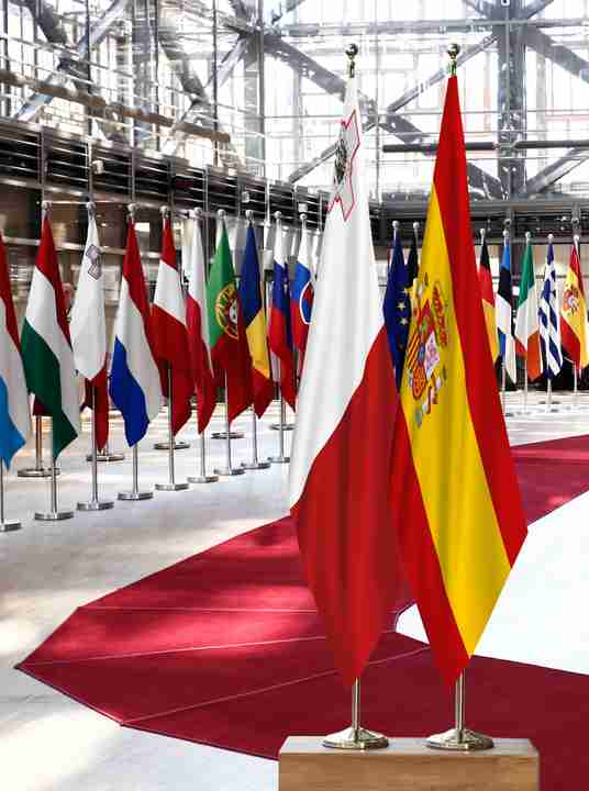 Malta Spain Flags