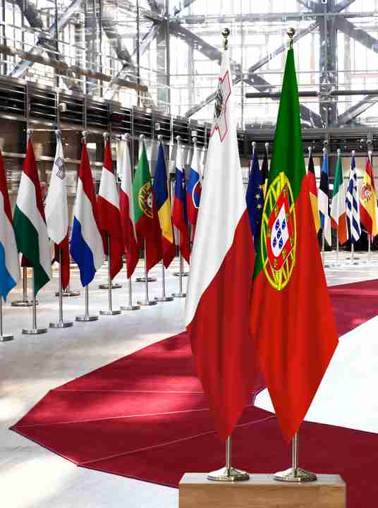 Malta Portugal Flags