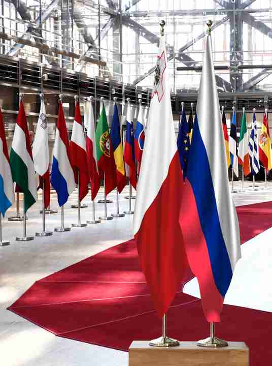 Malta Russia Flags