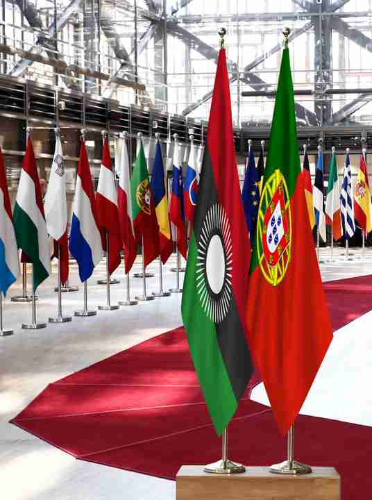 Malawi Portugal Flags