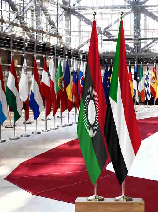 Malawi Sudan Flags