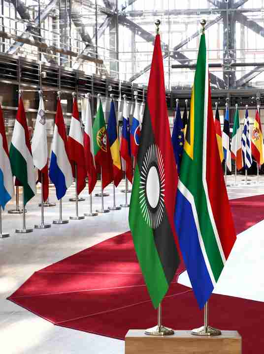 Malawi South Africa Flags