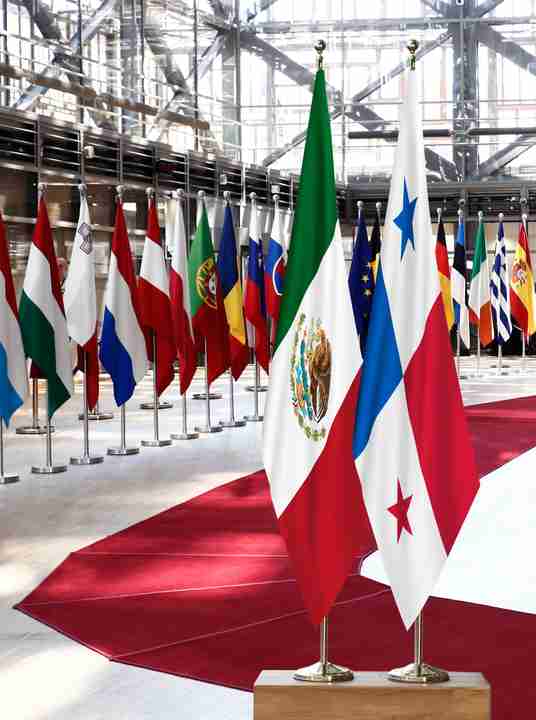 Mexico Panama Flags