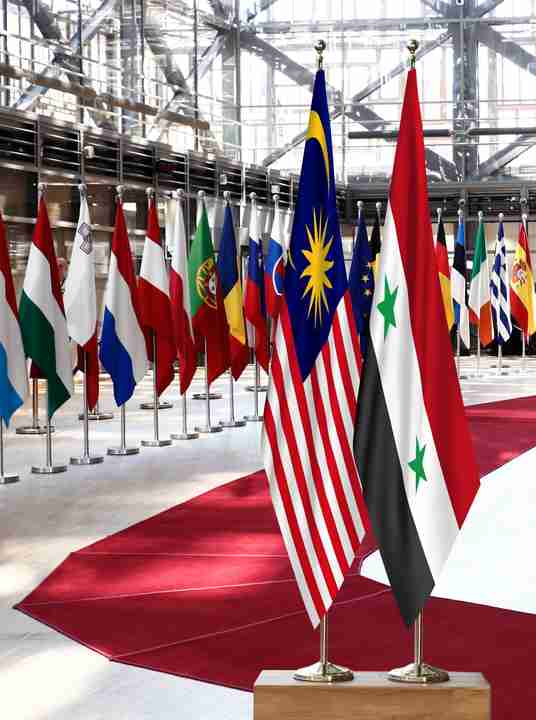 Malaysia Syria Flags