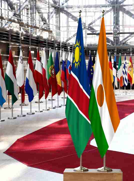 Namibia Niger Flags
