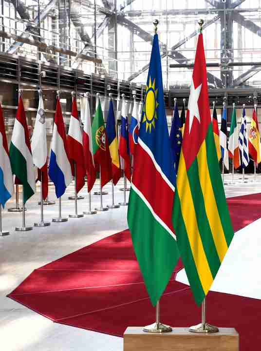 Namibia Togo Flags