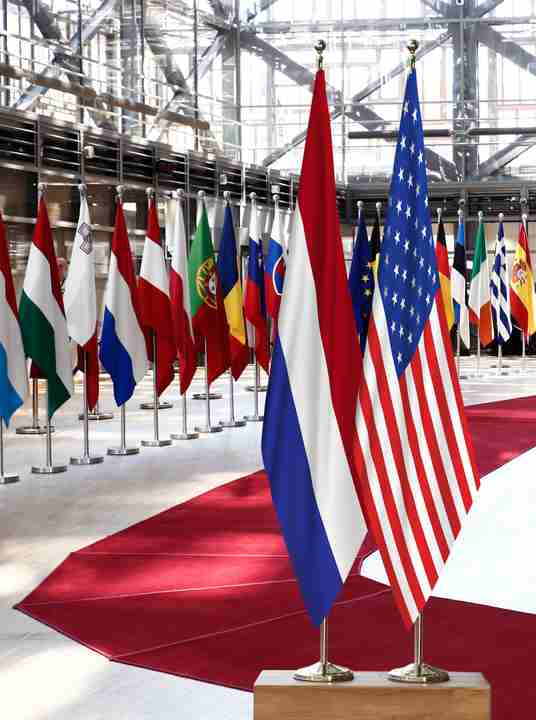 Netherlands United States Flags