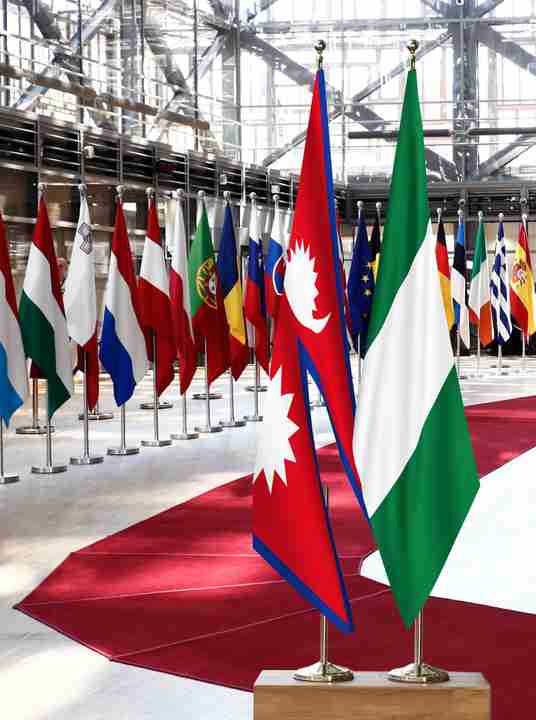 Nepal Nigeria Flags