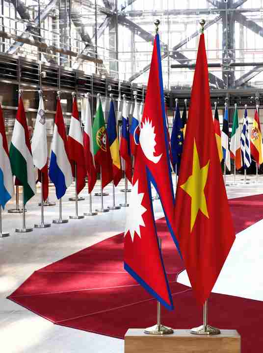 Nepal Viet Nam Flags