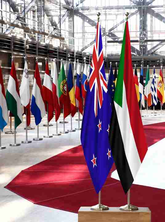 New Zealand Sudan Flags