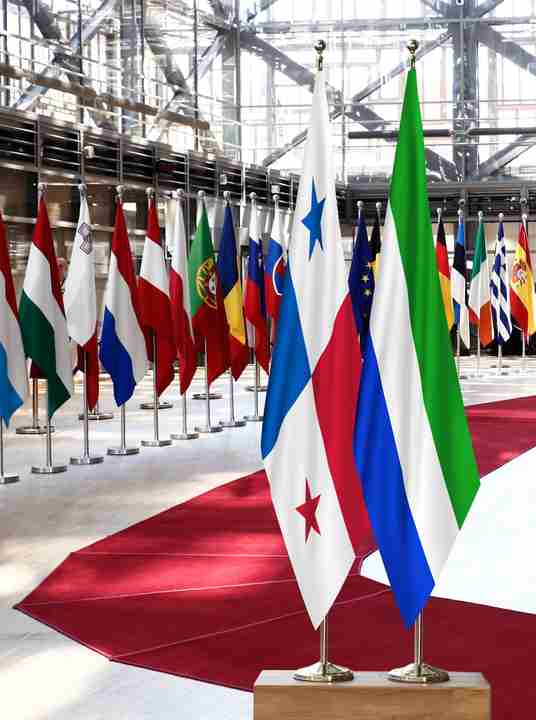 Panama Sierra Leone Flags