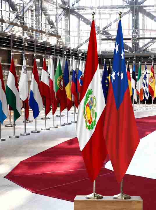 Peru Samoa Flags
