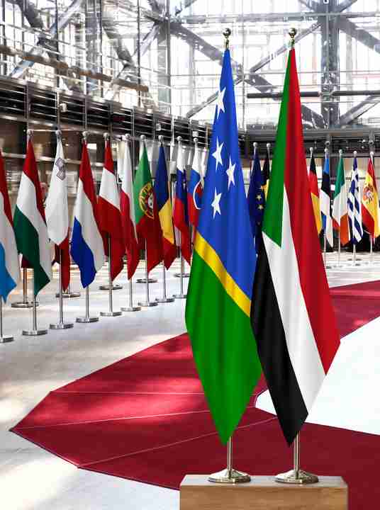 Solomon Islands Sudan Flags