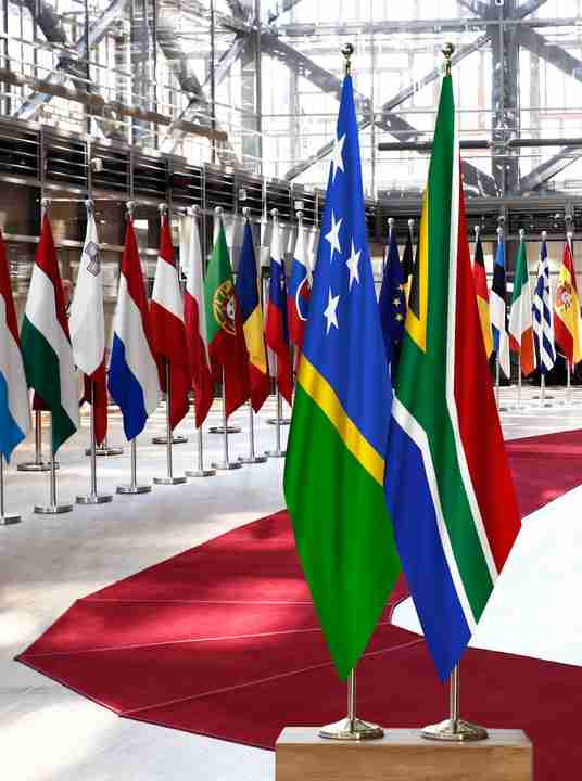 Solomon Islands South Africa Flags