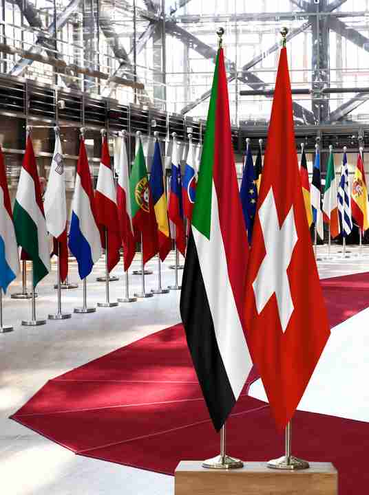 Sudan Switzerland Flags