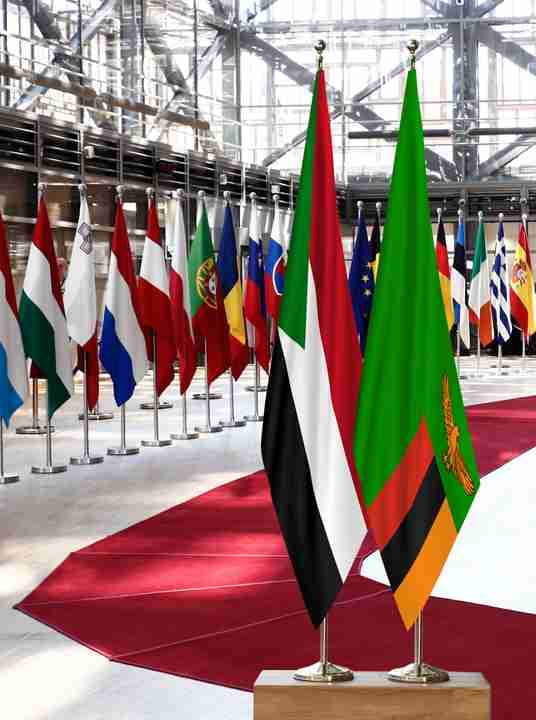 Sudan Zambia Flags