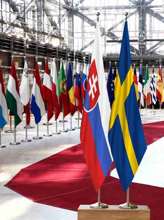 Slovakia Sweden Flags
