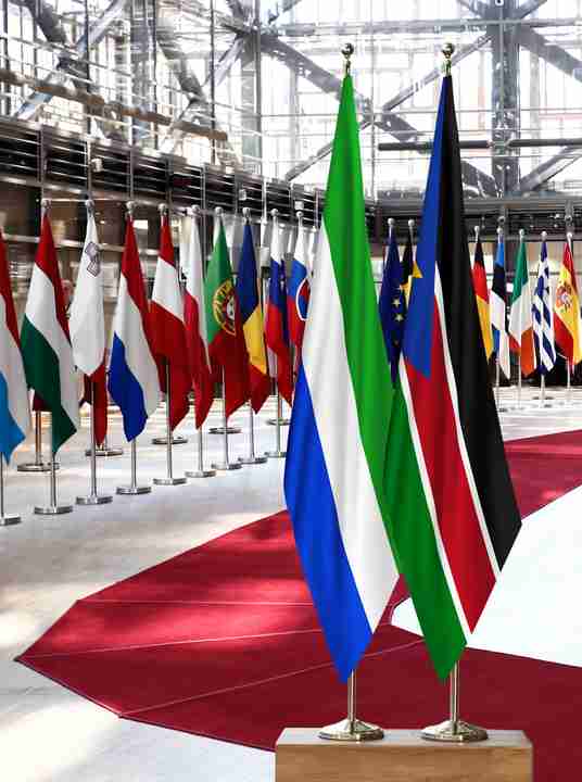 Sierra Leone South Sudan Flags