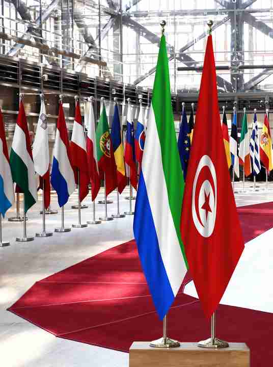 Sierra Leone Tunisia Flags