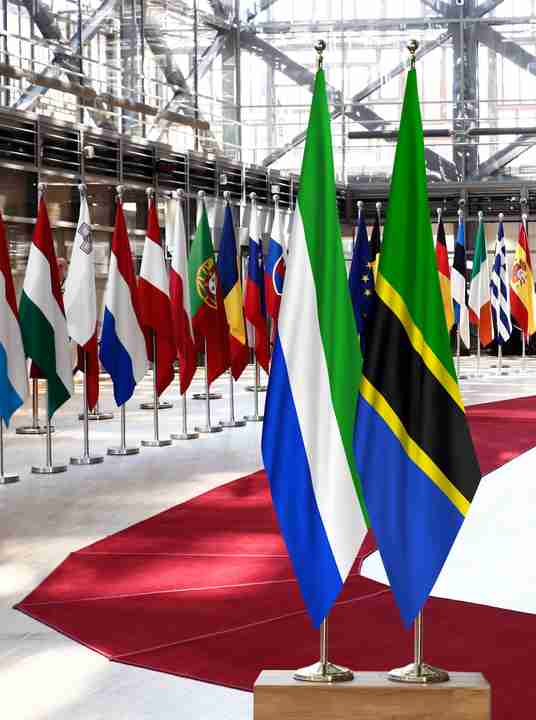 Sierra Leone Tanzania Flags