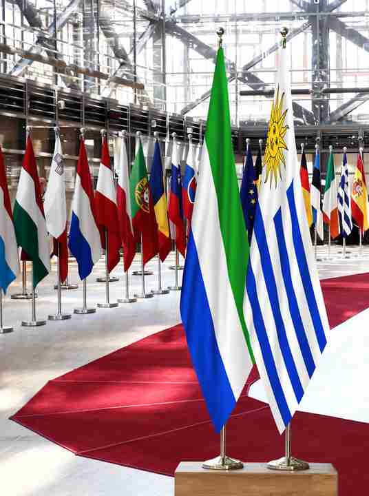 Sierra Leone Uruguay Flags