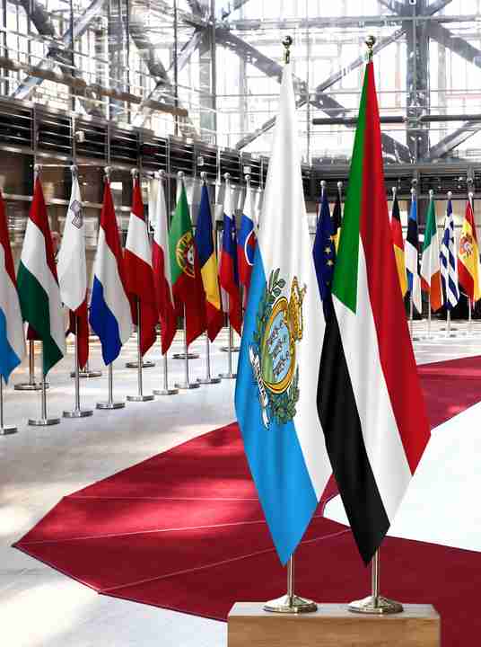 San Marino Sudan Flags