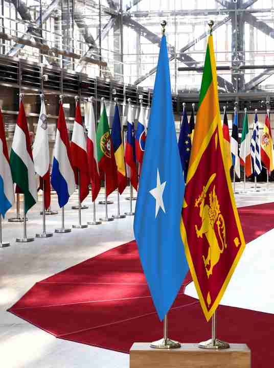 Somalia Sri Lanka Flags